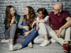 Familienfoto auch mit großen Kindern aus Leipzig