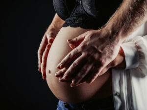 Schwangerschaftsbauch Closeup Fotostudio Pötzsch