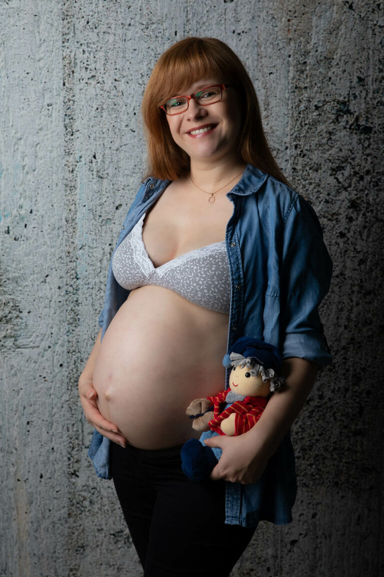 Foto aus Leipzig mit Babybauch