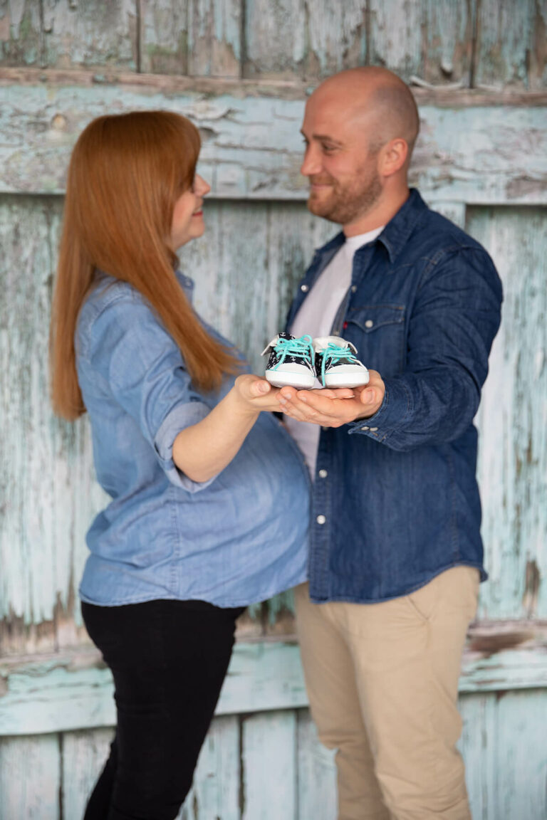 Stolze Eltern aus Leipzig auf Schwangerschaftsfotos