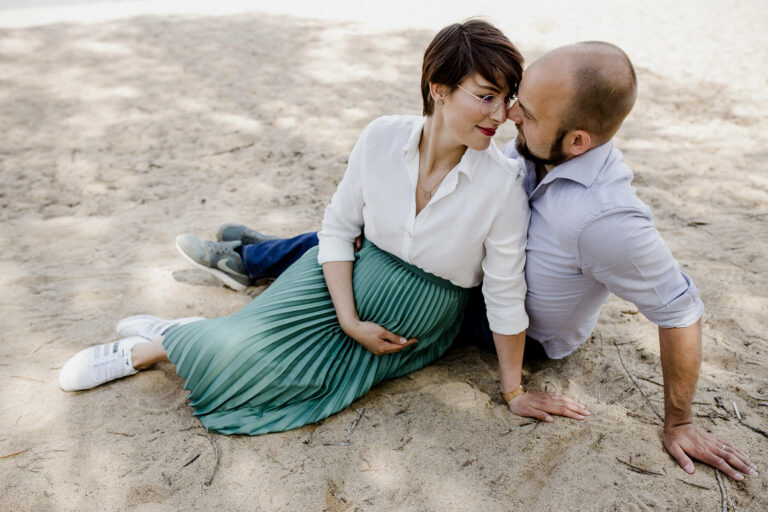 Babybauchbilder in der Natur rund um Leipzig