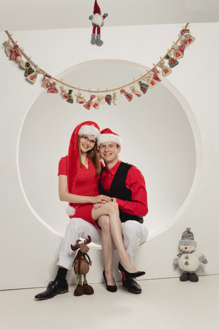 Weihnachtsfoto Paarshooting in Leipzig