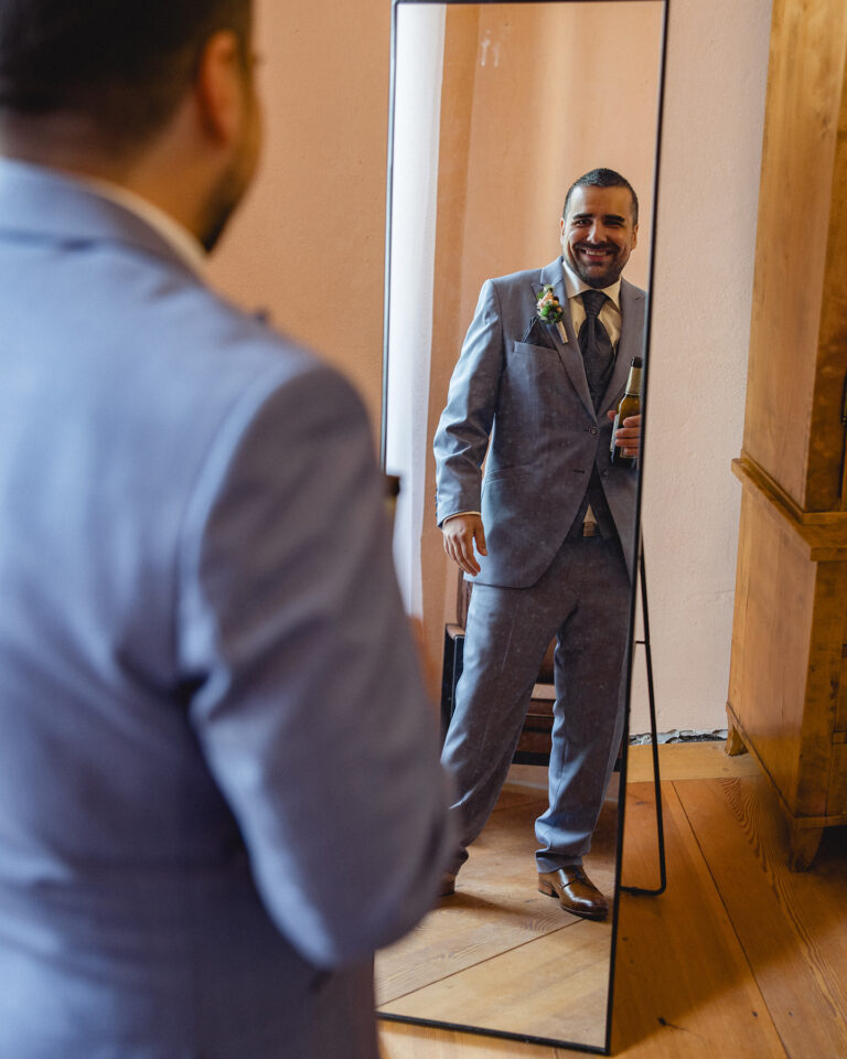 Getting Ready Sekt mit Freunden